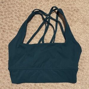 BuffBunny Deep Teal Strappy Sports Bra